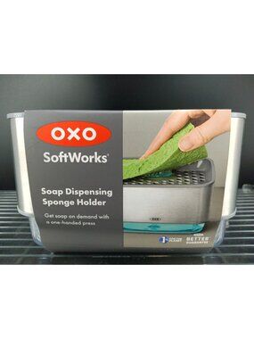 OXO SoftWorks Soap Dispensing Sponge Holder Durable